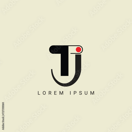 TJ letter logo design. TJ polygon, circle, triangle, hexagon, flat and simple style with white color variation letter logo set in one artboard. TJ minimalist and classic logo. TJ