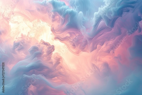 Whimsical pastel swirls resembling a watercolor sky, announcing the arrival of spring with grace.
