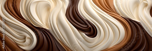 texture of dark and brown chocolate, ice cream or dessert cream. concept cream, ice cream, texture, desserts, sweet