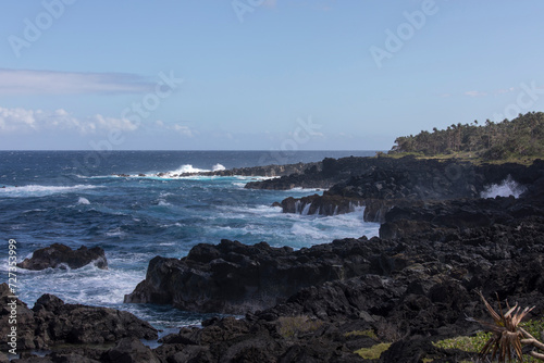 A coast view in La Reunion