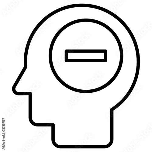 Negative Thinking Icon