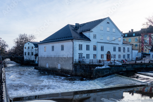 Uppsala town and museum built in 1760s at wintertime