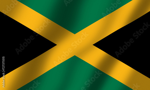 Powiewająca Flaga Jamajki