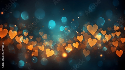 Abstract background with bokeh. Valentine's day. Romantic wallpaper. 