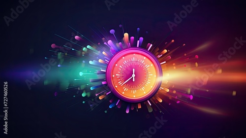 Internet speed optimization solid color background