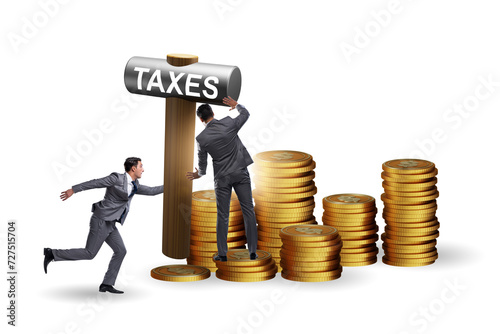 Business people in tax concept