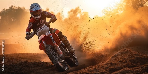 dirt bikers riding on dirt and mud outdoors