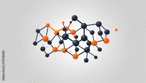 A molecular structure of a chemical compound
