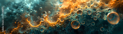 Close-Up of Water Bubbles on Surface