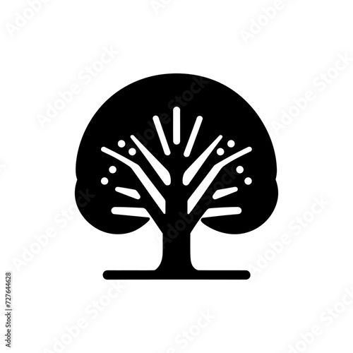 Elm forest tree icon