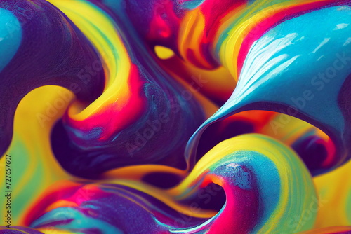 Colorful Seamless Foam Pattern Abstract