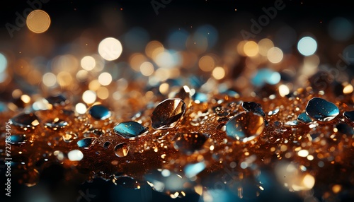 Radiant Opulence: Dazzling Glitter Infusion - A Twinkling background of Sparkle, Shine, and Glamour. Glitter background. Colourful glitter