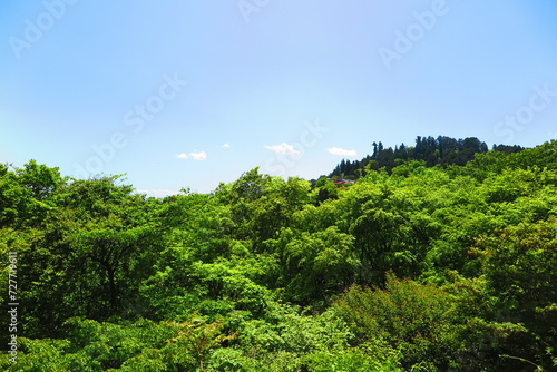 御嶽山の山頂から見た快晴の山々の景色9