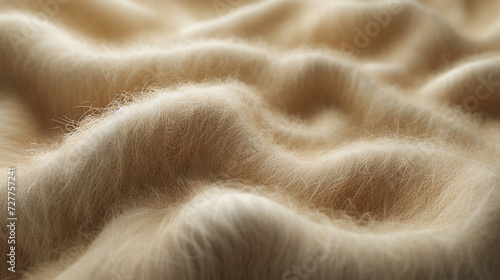 "Vicuna Wool Texture Background In Beige, Suitable For Textile Design And Other Creative Purposes."