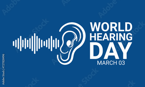 world hearing day, World hearing day, creative concept design for banner, poster, vector illustration.