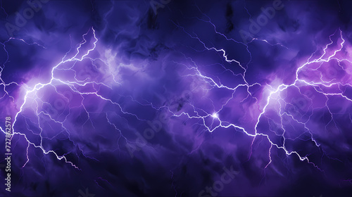 Illustration of lightning storm and thunder climate change