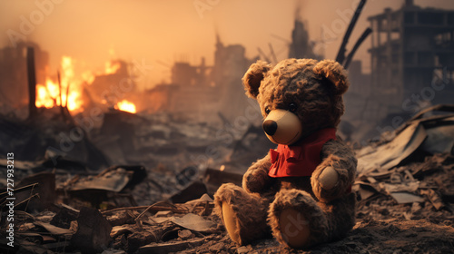 Teddy bear that survived a war