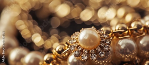 Beautiful Gold Jewelry: Exquisite Pearls, Glamorous Bracelets, and Elegant Chains