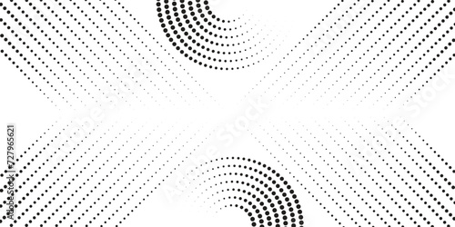 Modern abstract background. Halftone dots in circle shape. Round logo. Vector dotted frame. Design elements.