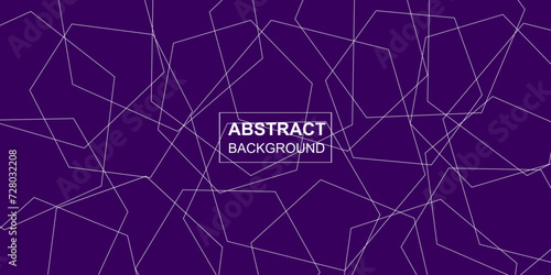 Modern abstract polygonal line seamless brutalism purple violet lilac background. Vector illustration template banner poster design