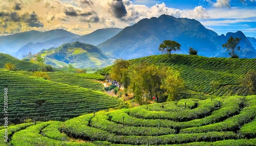 long choc tea hills, Vietnam