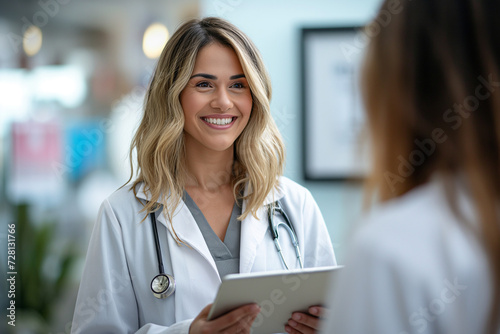 Doctor engages with patient in healthcare setting offering patient-centric care this doctor exemplifies healthcare expertise ensuring patient well-being a healthcare model for patient doctor dynamics.