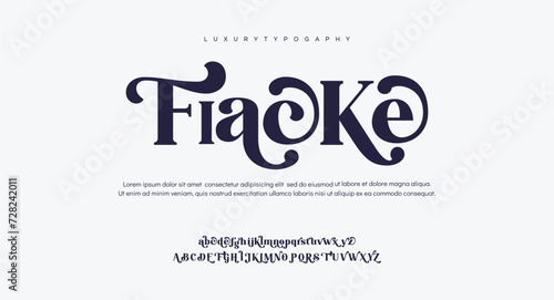 Fiacke font creative modern alphabet fonts. Typography colorful bold with color triangle regular. vector illustrator