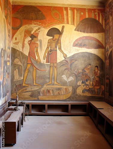 Ancient Aztec Murals: Exploring Sacred Carvings in the Arid Desert Landscape