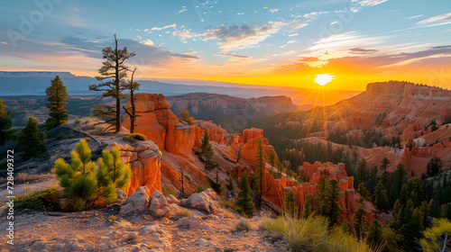 A photo of Bryce Canyon, with otherworldly hoodoos as the background, during the magical glow of twilight