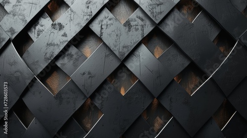abstract metal geometric pattern background