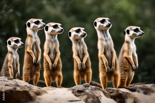 group of meerkat standing