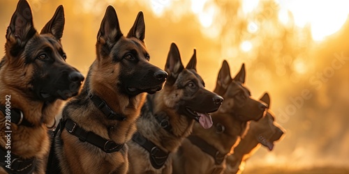 Mp unit with K9 german shepherd dog