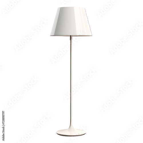 Floor Lamp. Scandinavian modern minimalist style. Transparent background, isolated image.