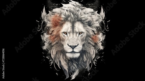 abstract lion
