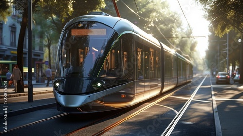Concept: A tram powered by hydrogen fuel cells