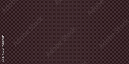 Subtle brown vector mesh seamless pattern. Abstract minimalist geometric texture with diagonal cross lines, small net, grid, lattice. Simple background. Minimal repeated geo design for decor, package