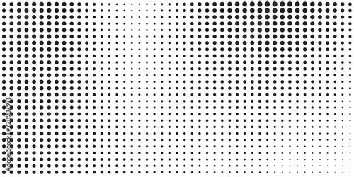 Background with monochrome dotted texture. Polka dot pattern template. Background with black dots - stock vector dots background dots basic
