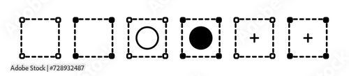 Option Selector Line Icon. Choice Mechanism Icon in Black and White Color.