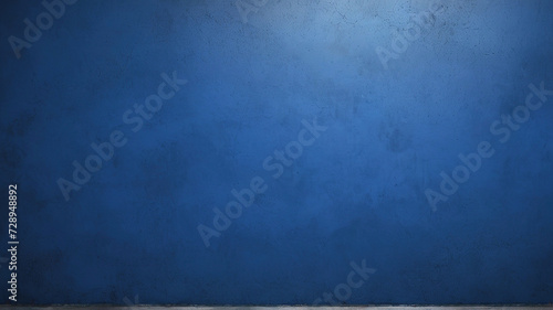 Blue concrete wall texture background with copy space for text or image.
