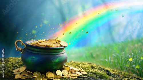 Leprechaun's Bounty: Pot of Gold at Rainbow's End
