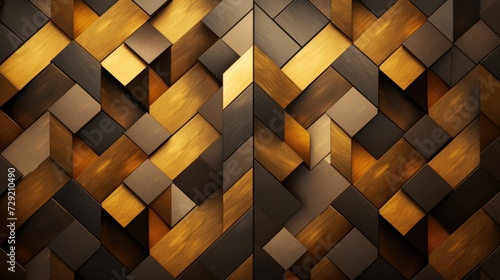A detailed view of a wall constructed using metal squares. This image can be used to depict modern architecture or industrial design
