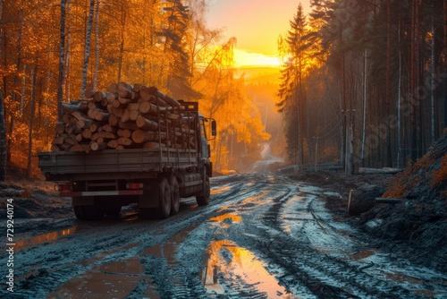 Logging industry photo