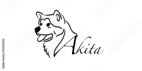vector logo akita 
