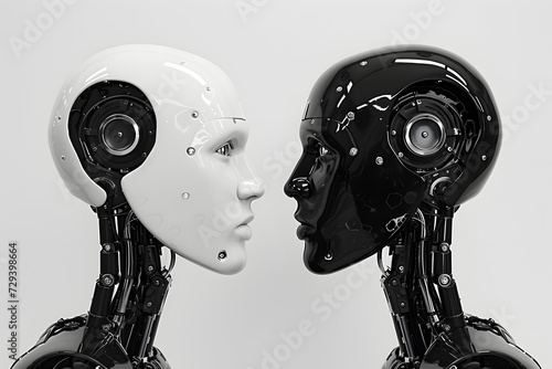 The Pro and Cons of Artificial Intelligence. The Future of AI. Machine learning and humanoid robots. 