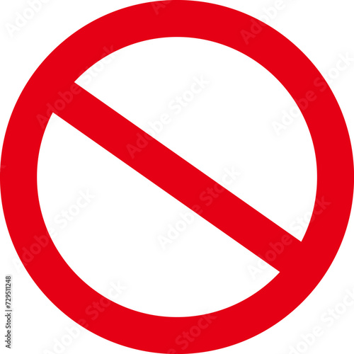 Sign forbidden. No sign. Icon symbol ban. Do Not Enter. Red circle sign stop entry and slash line isolated on transparent background. Mark prohibited.