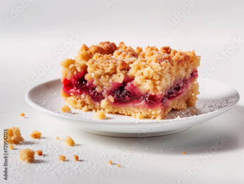 Kirschkuchen mit Streusel in Close-Up