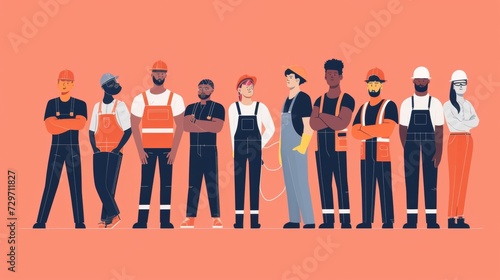 An image of a group of workers wearing uniforms with the company logo representing the positive impact of reshoring on job creation and economic growth for that specific brand.