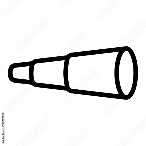 monocular outline icon