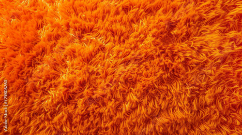 Orange shag carpeting 1970's style