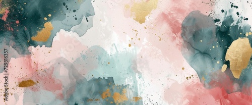 abstract watercolor pattern of colorful watercolours